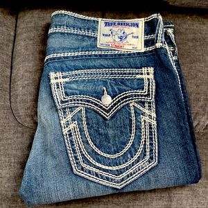 True Religion Big Stitch Jeans straight cut size 36/30